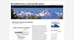 Desktop Screenshot of mtsneffelspress.com